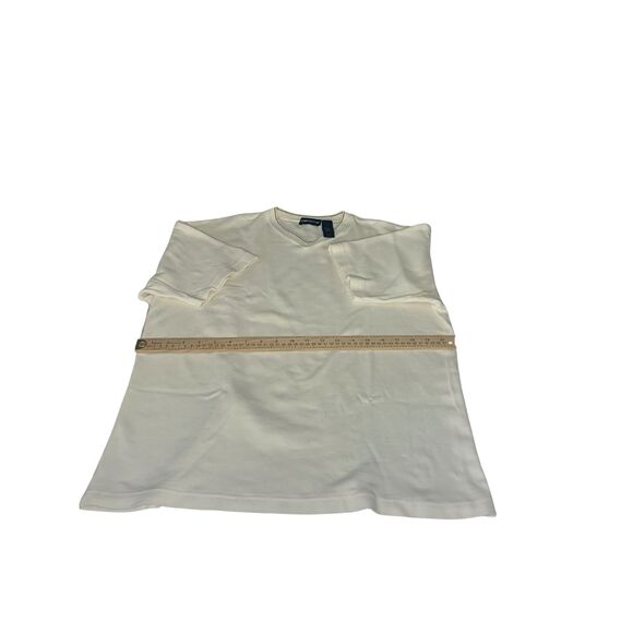 Claiborne Men's V-Neck T-Shirt Size M Cream White Short Sleeve - Picture 4 of 6